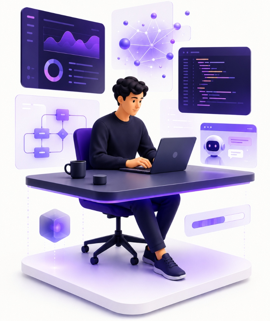 Developer using AI